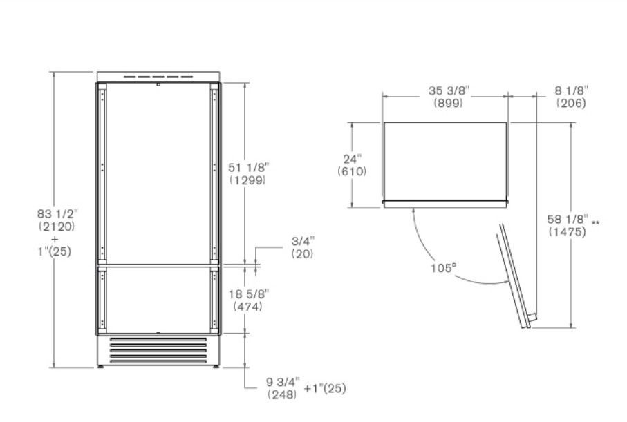 REF905BBRPTT Bertazzoni afbeelding 2