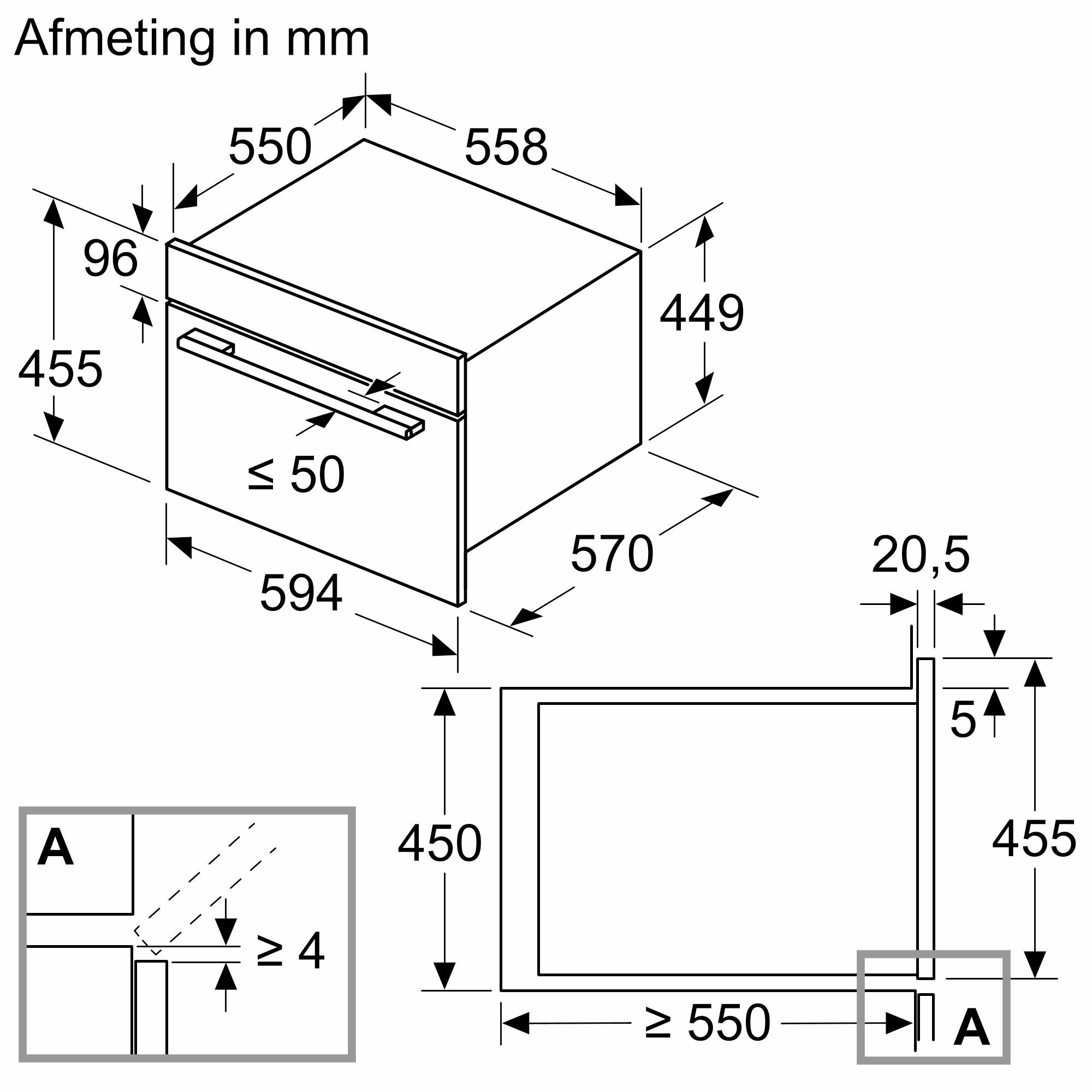 Bosch CMA485GB2 inbouw magnetron afbeelding 5
