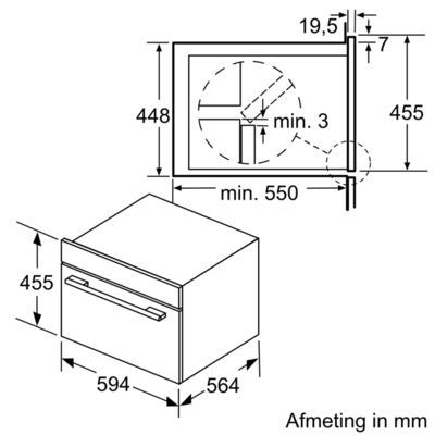 Bosch COA565GS0 inbouw magnetron afbeelding 5