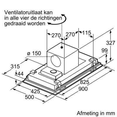 Bosch afzuigkap  DID098R50 afbeelding 4