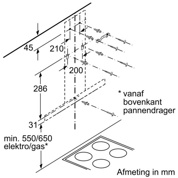 Bosch afzuigkap DWB96DM65 afbeelding 3
