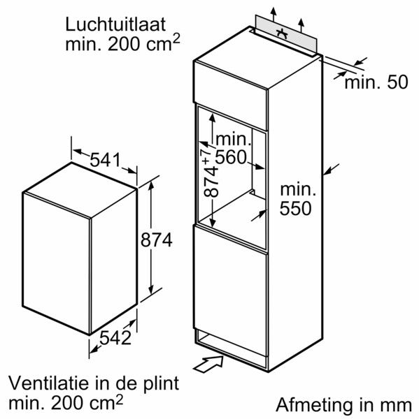 Bosch GIV21VSE0 inbouw vriezer afbeelding 5