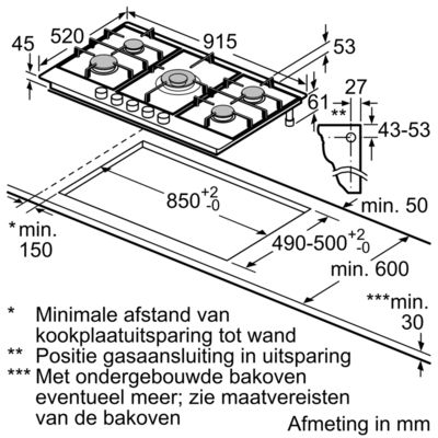 Bosch PCR9A5C90N inbouw kookplaat afbeelding 5