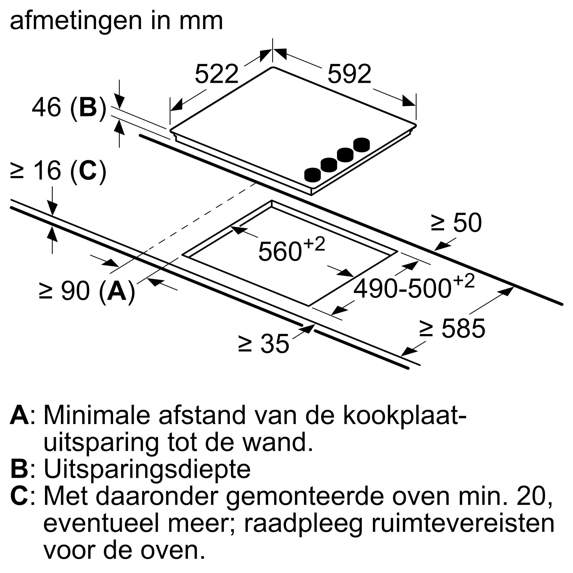 Bosch PKE611CA3E inbouw kookplaat afbeelding 5