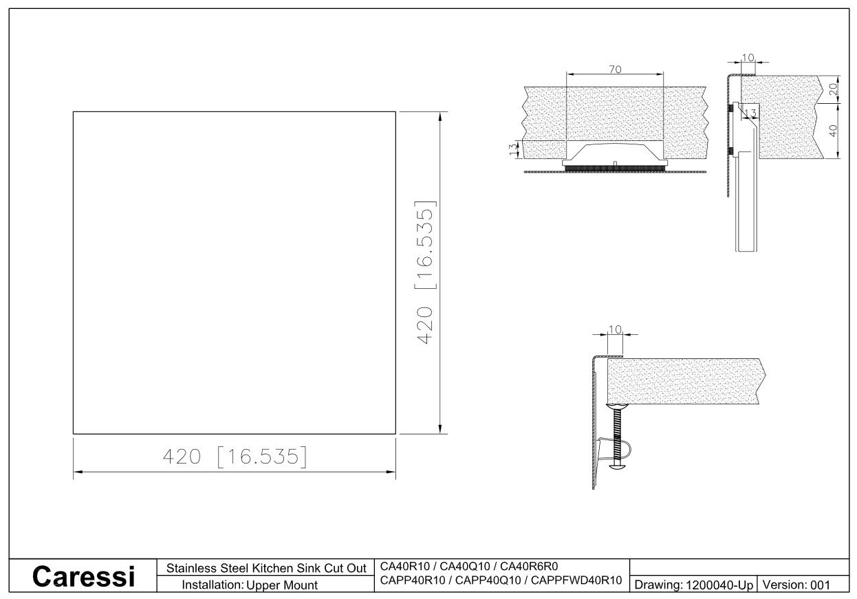 Caressi spoelbak 708001 afbeelding 3