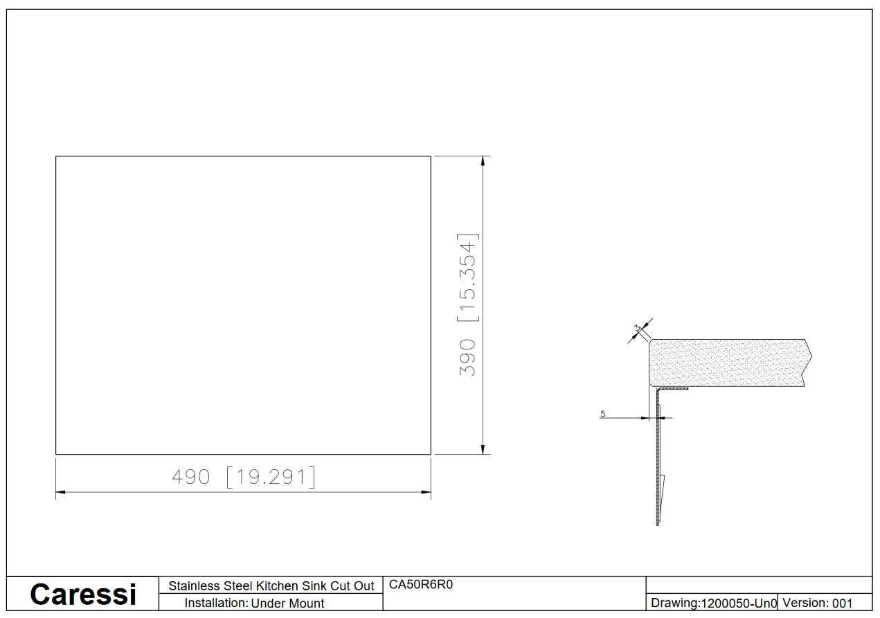 Caressi spoelbak 708002 afbeelding 3