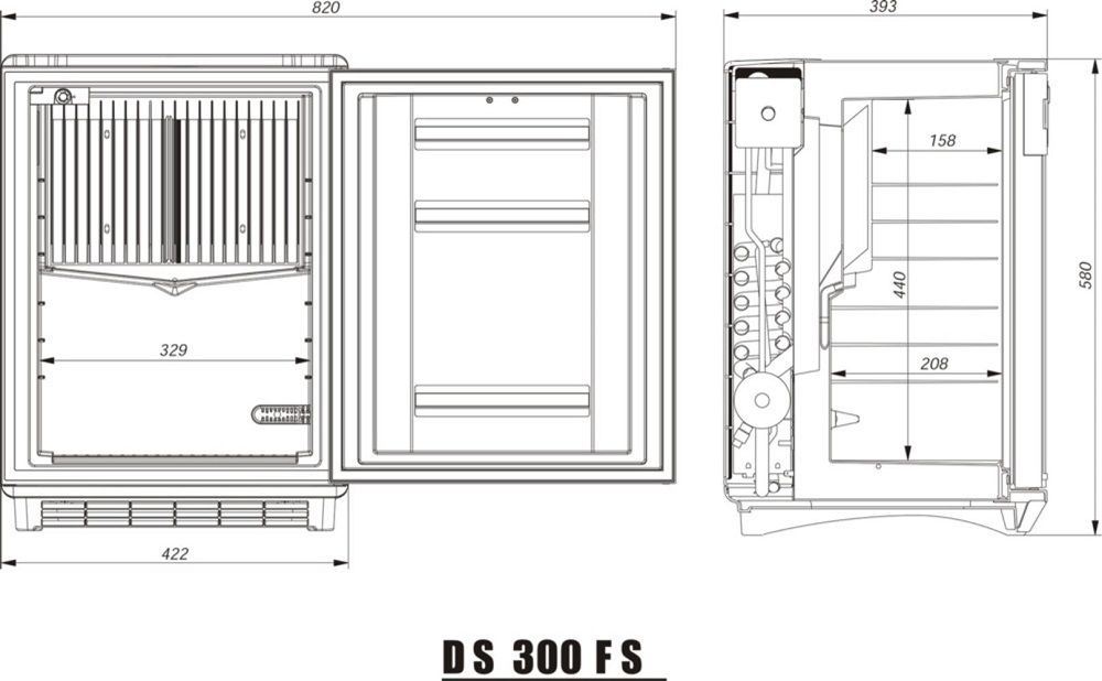 Dometic koelkast vrijstaand DS300 afbeelding 4