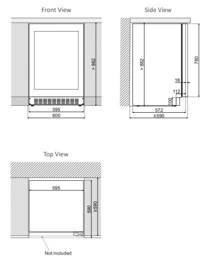 Dunavox wijnkast inbouw DAUF45125DOPTO afbeelding 4