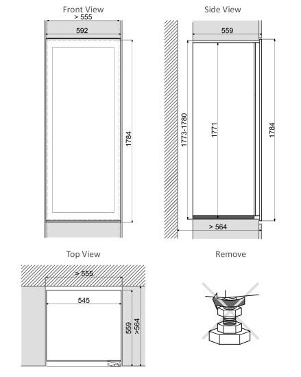 Dunavox wijnkast DAVG114288DBTO afbeelding 3