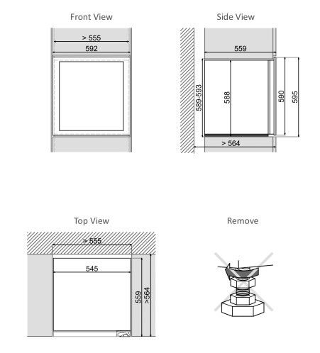 Dunavox wijnkast inbouw DAVG-25.63DSS.TO afbeelding 4