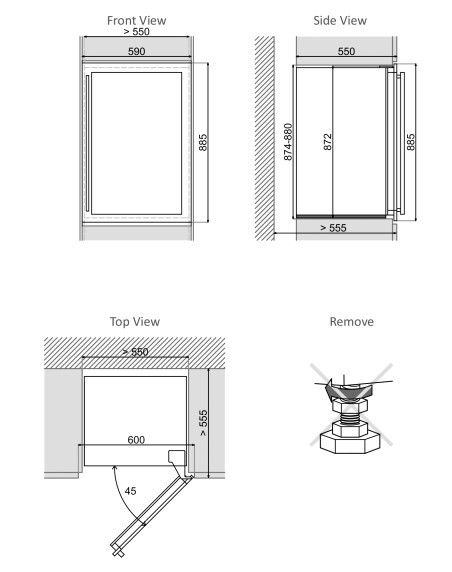 Dunavox wijnkast inbouw DAVS-49.116DB afbeelding 4