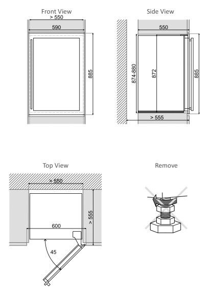 Dunavox wijnkast inbouw DAVS-49.116DSS afbeelding 4