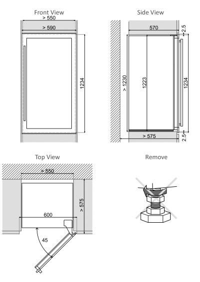 Dunavox wijnkast DAVS-72.185DSS afbeelding 3