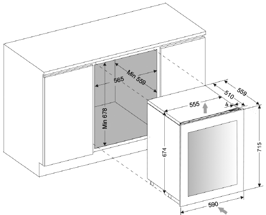 Dunavox wijnkast DVN3285DOPTO afbeelding 3