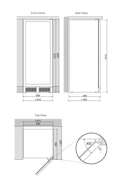 Dunavox wijnkast vrijstaand DX58258DSS afbeelding 4
