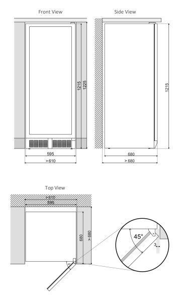 Dunavox wijnkast vrijstaand DX70258B afbeelding 4