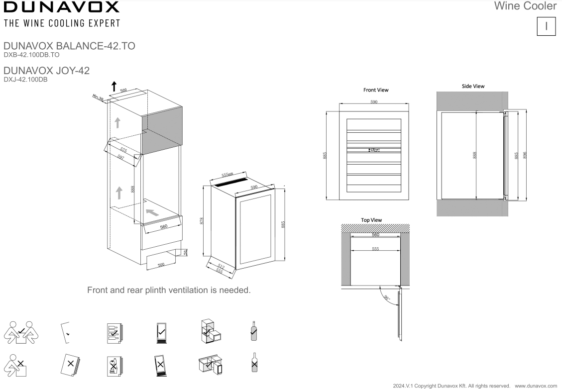 Dunavox wijnkast DXJ42100DB afbeelding 3