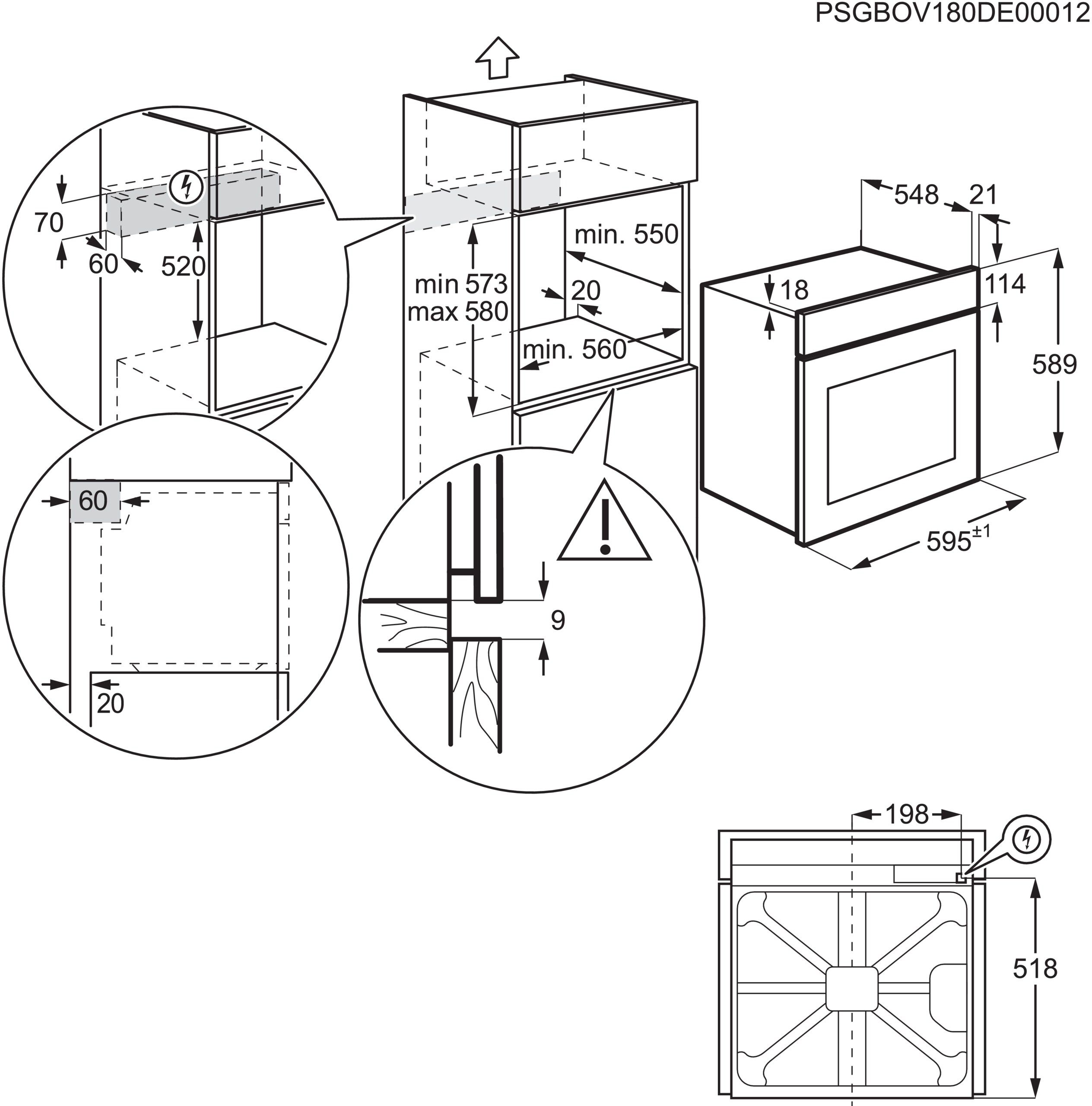 Electrolux EOF6H46Z inbouw oven afbeelding 5