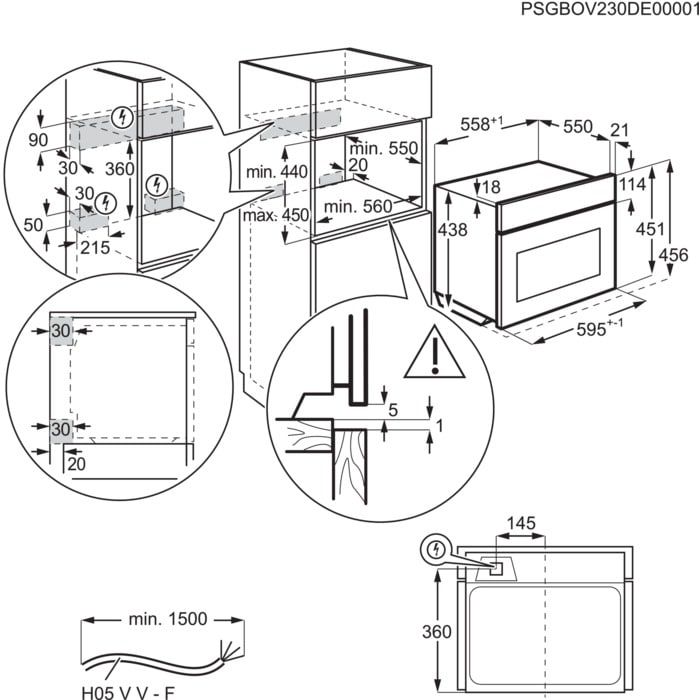 Electrolux magnetron inbouw KVLBE08GH afbeelding 4