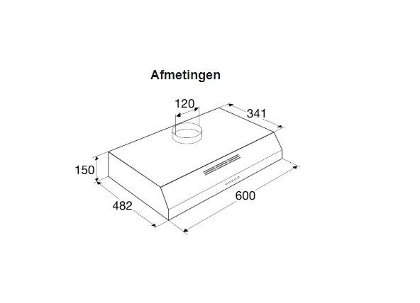 Etna afzuigkap  AO660RVS afbeelding 4