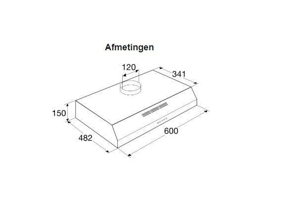 Etna afzuigkap  AO660WIT afbeelding 4