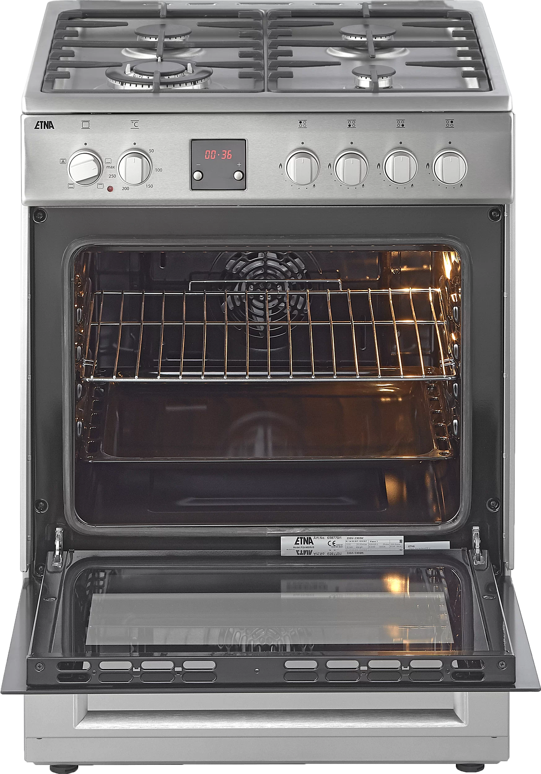 Etna fornuis FGV460RVS afbeelding 3