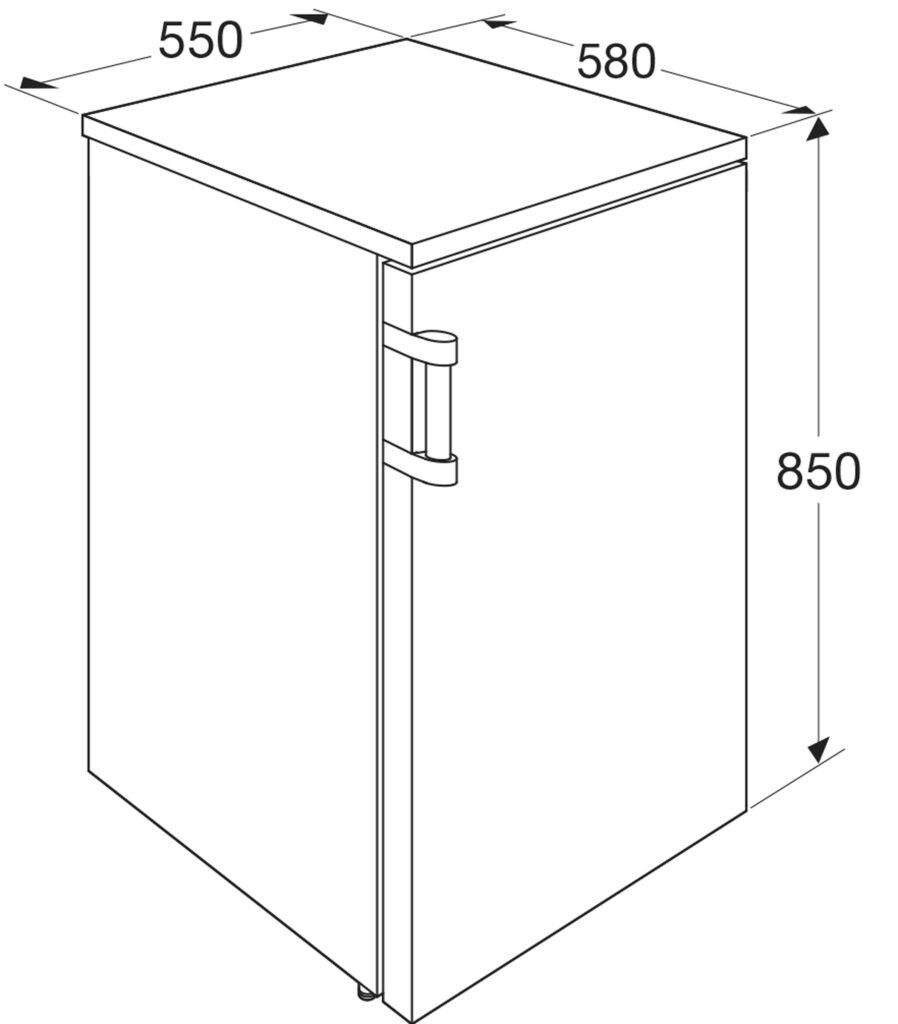Etna KKV655WIT vrijstaand koelkast afbeelding 6