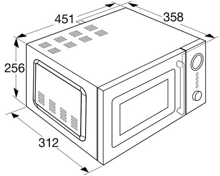 Etna SMV620BEI vrijstaand magnetron afbeelding 5