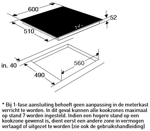ETNA kookplaat T305ZT afbeelding 3