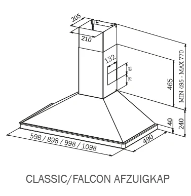 FCLAHDC100BL/C van Falcon afbeelding 5