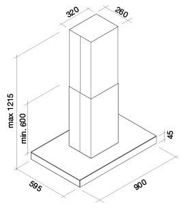 LUCE90E3BL FALMEC afbeelding 2