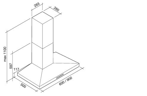 MIZAR90W3 Falmec afbeelding 2