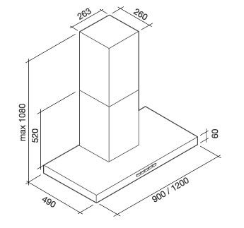 PLATO120W1 Falmec afbeelding 2