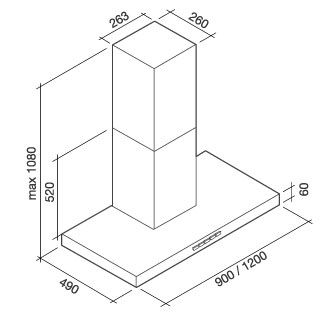 PLATO90W1 Falmec afbeelding 2