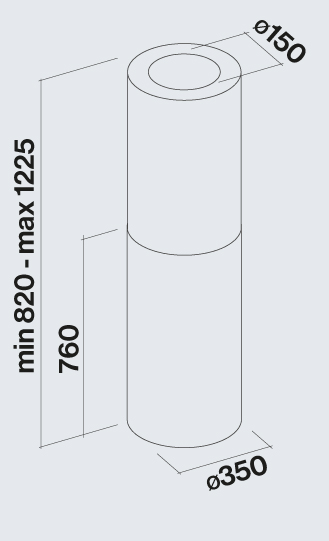 Falmec afzuigkap POLAR35E3BL/E afbeelding 3