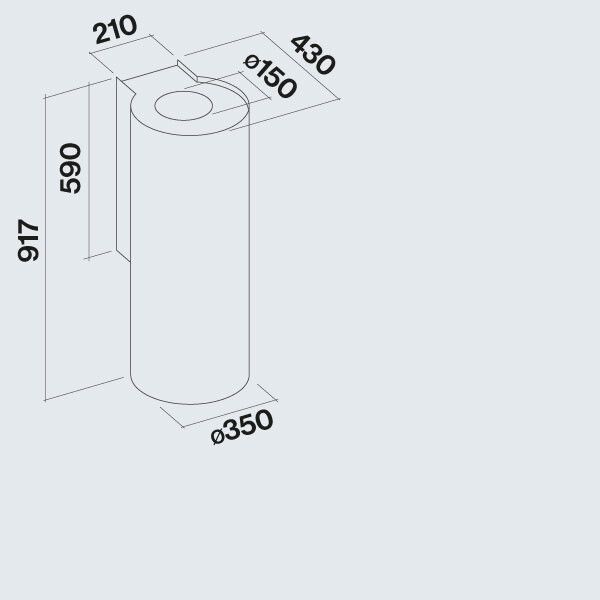 Falmec afzuigkap POLAR35W3BL afbeelding 3
