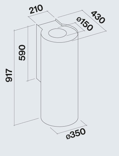 Falmec afzuigkap  POLAR35W3/E afbeelding 4