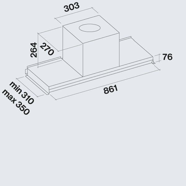 Falmec afzuigkap VIRGO90W3BL afbeelding 3