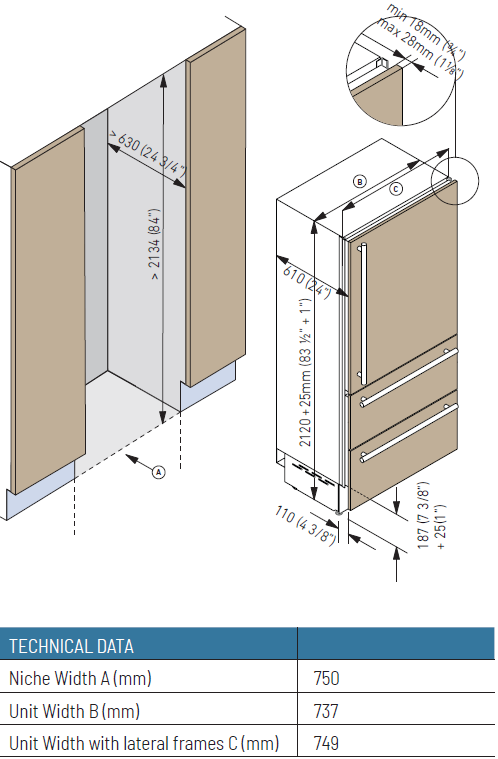 Fhiaba S750HST3 inbouw koelkast afbeelding 5