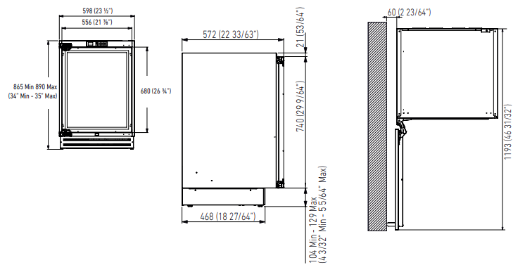 Fhiaba koelkast UCB602TPOX afbeelding 3