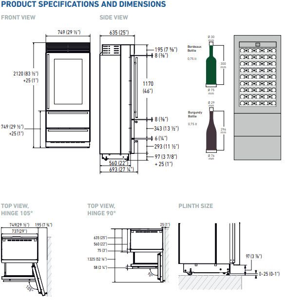 Fhiaba wijnkast XS7490HWT6 afbeelding 3