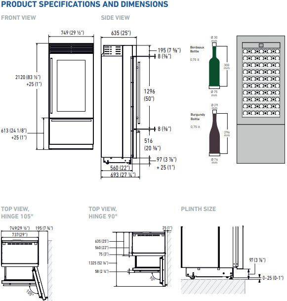 Fhiaba wijnkast XS7490TWT3 afbeelding 3