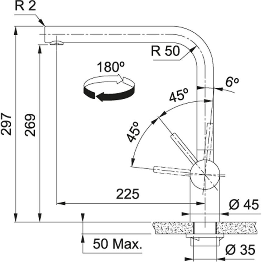 Franke 1150628204  keukenkraan afbeelding 5