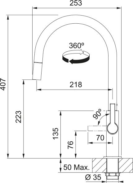 Franke 1150728388  keukenkraan afbeelding 5