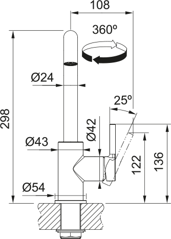 Franke 1150728473  keukenkraan afbeelding 5
