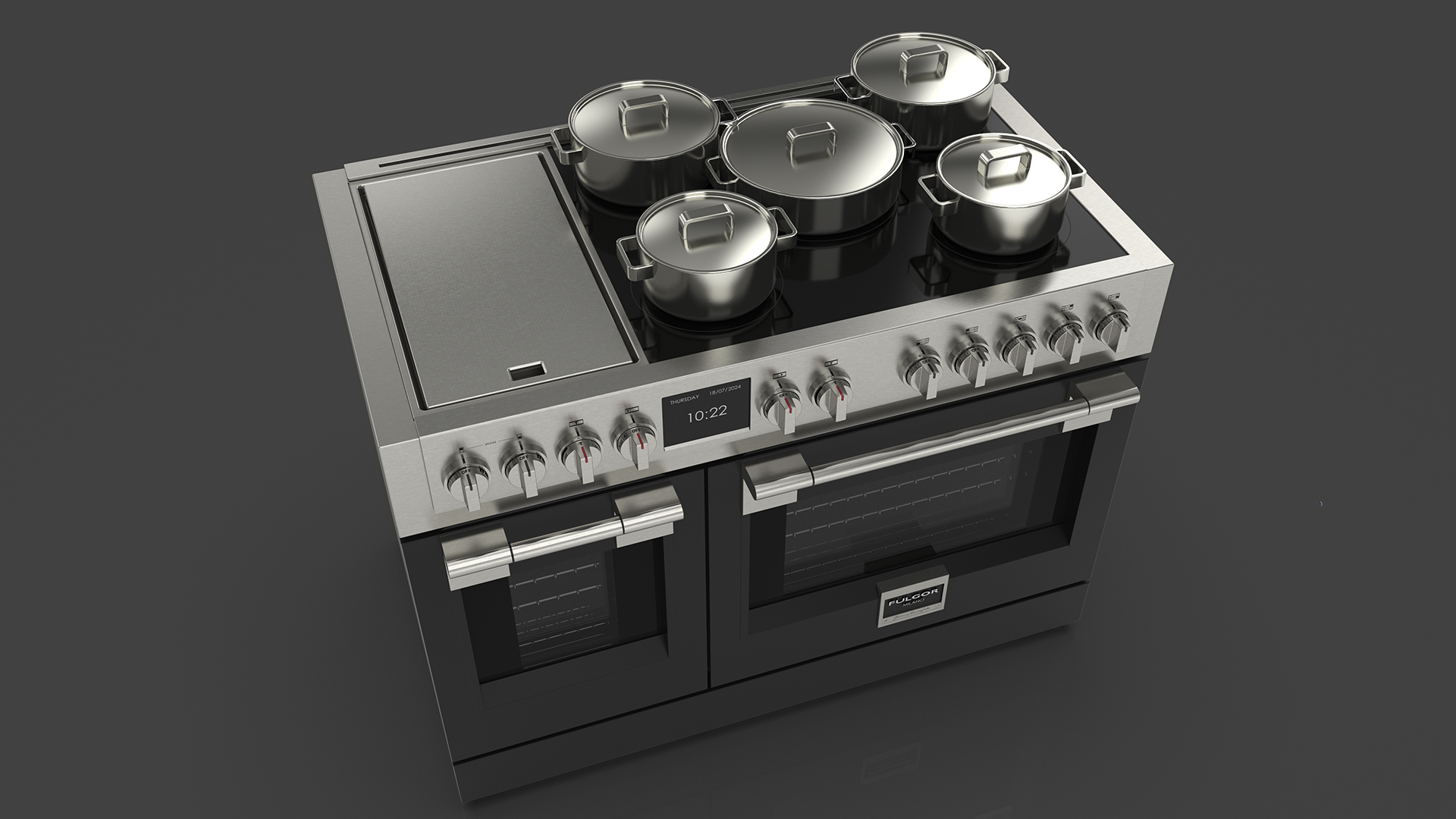 Fulgor Milano fornuis  FSRC4807PMIMK2FGMBK afbeelding 4
