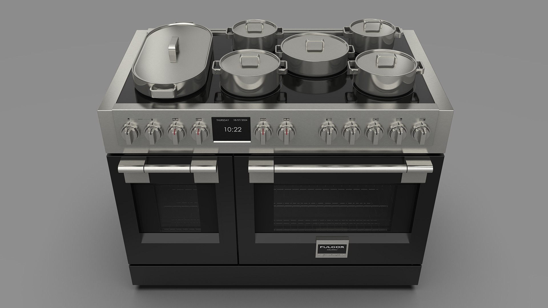 Fulgor Milano FSRC4807PMIMK2FMBK  fornuis afbeelding 5