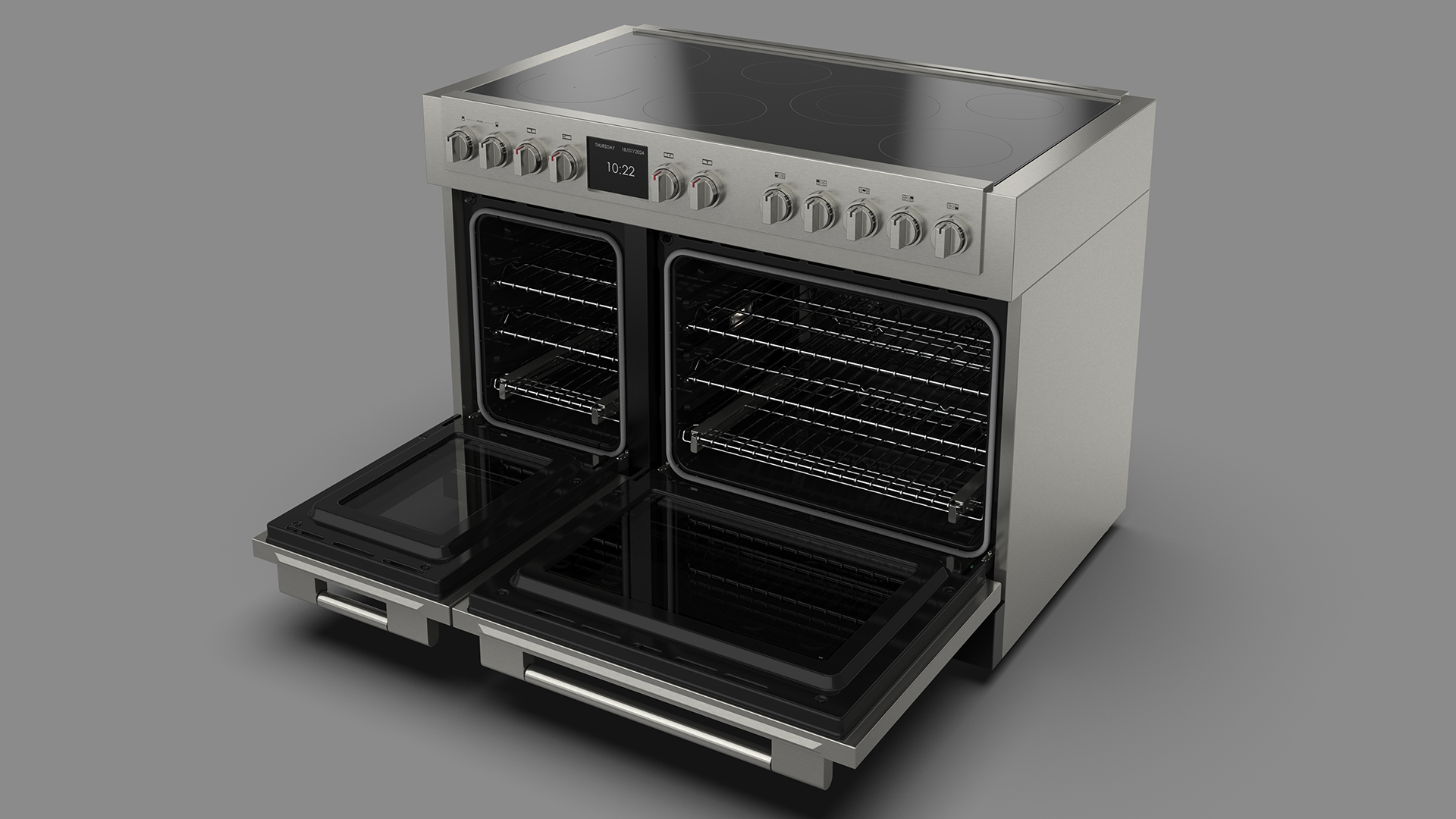 Fulgor Milano fornuis FSRC4807PMIMK2FMBK afbeelding 3