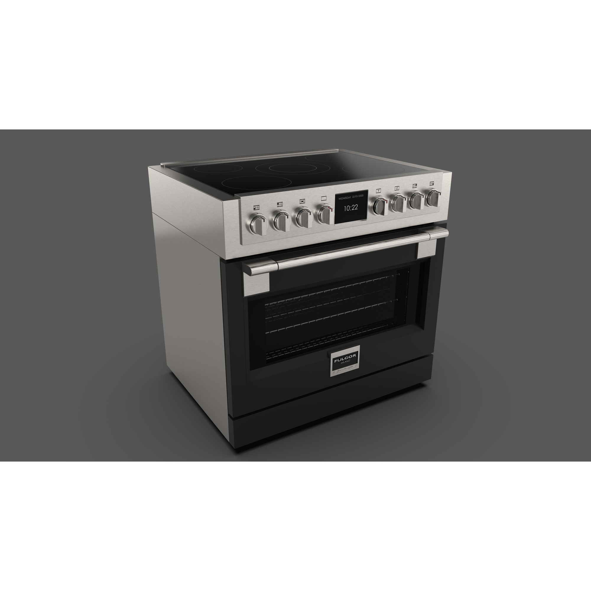Fulgor Milano fornuis FSRC9005PMIED2FMBK afbeelding 3
