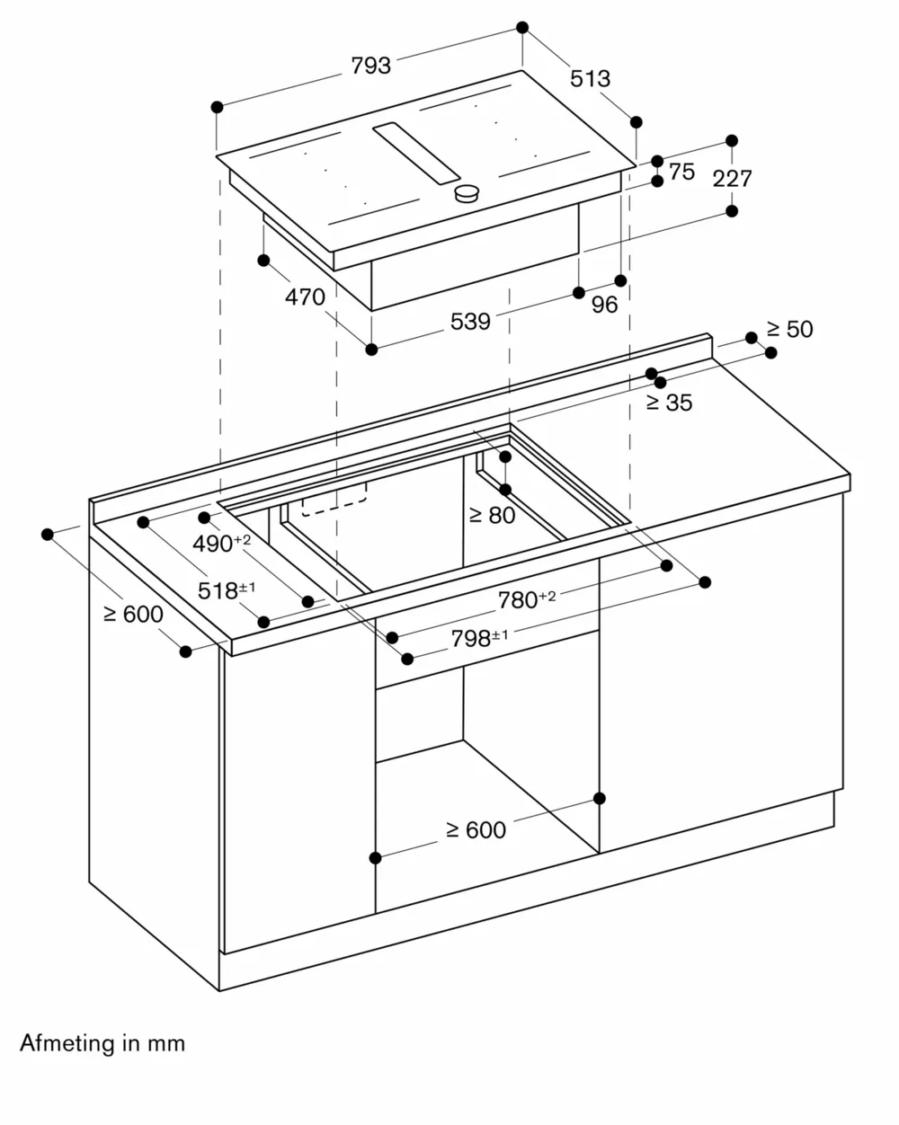 Gaggenau kookplaat inbouw CV282101M afbeelding 4